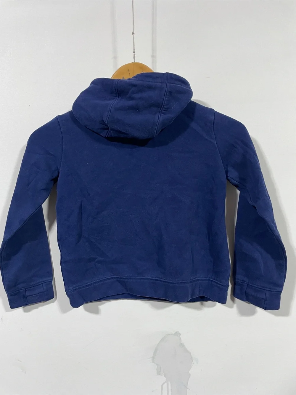 Nike Youth Deep Blue Pullover Hoodie with White Logo